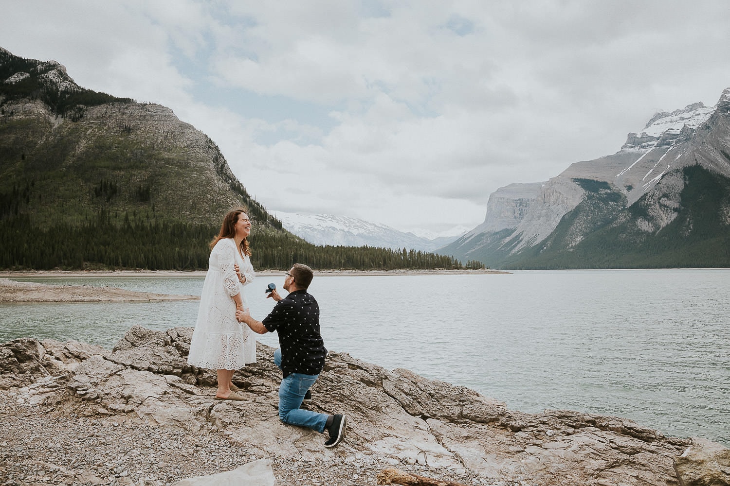 Lake Louise and Banff proposal photographer